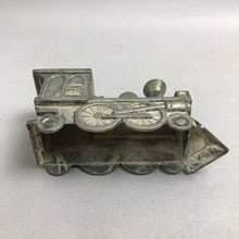 Load image into Gallery viewer, Vintage Silver Plated Train Locomotive Engine Coin Bank (4x6)
