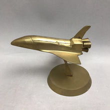 Load image into Gallery viewer, Vintage NASA Space Shuttle Brass Desktop Replica Rocket Ship(7x4)
