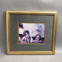 Load image into Gallery viewer, Vintage Framed Print of The Sistine Madonna Cherubs by Raphael (18x16)
