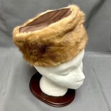 Load image into Gallery viewer, Vintage Mr Henri Blonde Mink Satin Top Pillbox Hat
