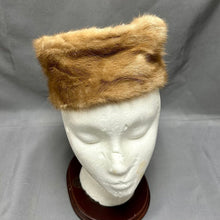 Load image into Gallery viewer, Vintage Mr Henri Blonde Mink Satin Top Pillbox Hat
