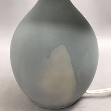 Load image into Gallery viewer, Mini Oval Ceramic Gray Table Lamp w/Shade AS IS (15")
