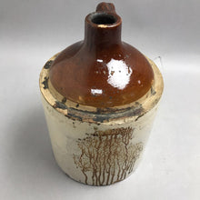 Load image into Gallery viewer, Vintage Stoneware Two Tone Whiskey Jug Crock (11")(As Is)
