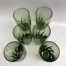 Load image into Gallery viewer, Retro Anchor Hocking Central Park Ivy Green Tumbler Set of 6 Glasses
