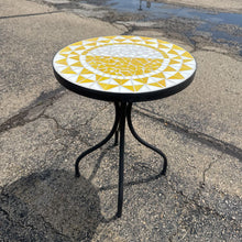 Load image into Gallery viewer, Tile Top Metal End Table (20x16x16)
