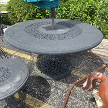 Load image into Gallery viewer, Black Metal Patio Table (29x54x54)
