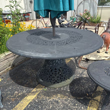 Load image into Gallery viewer, Black Metal Patio Table (29x54x54)
