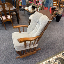 Load image into Gallery viewer, Oak Glider Chair (41x28x36)
