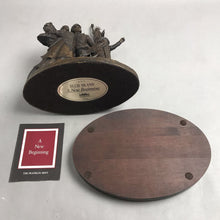 Load image into Gallery viewer, Franklin Mint A New Beginning Antique Bronze Figurine w/Wood Plaque (8")
