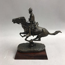 Load image into Gallery viewer, Franklin Mint Frederic Remington Trooper Of The Plains Bronze Sculpture (7")
