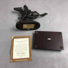 Load image into Gallery viewer, Franklin Mint Frederic Remington Trooper Of The Plains Bronze Sculpture (7")
