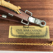 Load image into Gallery viewer, Official Civil War Cannon 1857 Field Gun 1991 Franklin Mint Desk Model (5x11x7)
