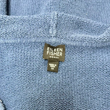 Load image into Gallery viewer, Eileen Fisher Cornflower Blue Knit Hooded Zip Sweater (1X)
