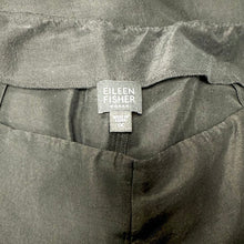 Load image into Gallery viewer, Eileen Fisher Black Silk Tapered Leg Pants (1X)

