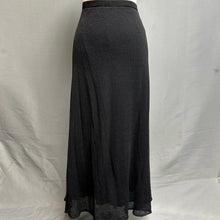Load image into Gallery viewer, Eileen Fisher Black Rayon Linen Melange Maxi Skirt NWT (L)
