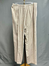Load image into Gallery viewer, Eileen Fisher Tan Linen Elastic Waist Pants (L)
