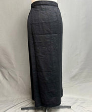 Load image into Gallery viewer, Eileen Fisher Black Linen Maxi Skirt (L)
