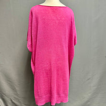 Load image into Gallery viewer, Eileen Fisher Fuschia Linen Knit Dolman Sleeve Top (L)
