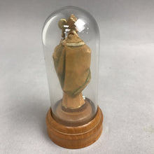 Load image into Gallery viewer, Vintage Wood Carved St Patrick Figurine in Dome (4")
