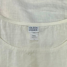 Load image into Gallery viewer, Eileen Fisher Cream Linen Sleeveless Top (L)

