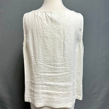 Load image into Gallery viewer, Eileen Fisher Cream Linen Sleeveless Top (L)
