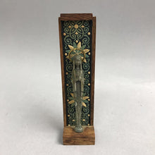 Load image into Gallery viewer, Vintage Pewter Virgin Mary Figurine on Wood (5")
