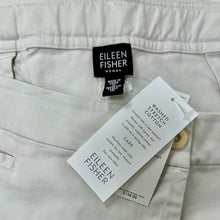 Load image into Gallery viewer, Eileen Fisher Cream Cotton Twill Wide Leg Pants NWT (1X)
