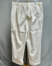 Load image into Gallery viewer, Eileen Fisher Cream Cotton Twill Wide Leg Pants NWT (1X)
