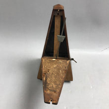 Load image into Gallery viewer, Vintage Wooden Metronome (9")

