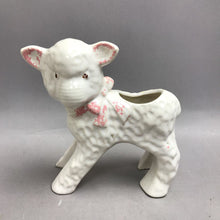 Load image into Gallery viewer, Vintage Ceramic Lamb Figurine Planter
