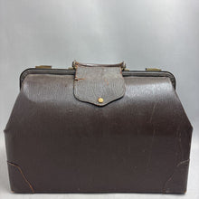 Load image into Gallery viewer, Antique Leather Doctor’s Bag Brown With Latches (12x17x9)
