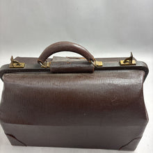 Load image into Gallery viewer, Antique Leather Doctor’s Bag Brown With Latches (12x17x9)
