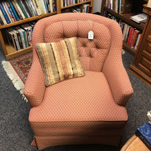 Load image into Gallery viewer, Salmon Upholstered Arm Chari (30x24x32)
