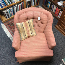 Load image into Gallery viewer, Salmon Upholstered Arm Chari (30x24x32)
