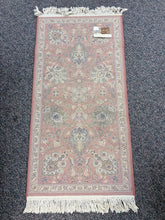 Load image into Gallery viewer, Pure Wool Locked in Weave Red Rug (27x54)
