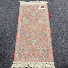 Load image into Gallery viewer, Pure Wool Locked in Weave Red Rug (27x54)
