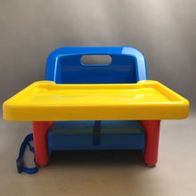 Load image into Gallery viewer, Vintage Safety 1st Travel Fold Up Space Saver Booster Seat Tray 90’s (14x15x14)
