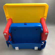 Load image into Gallery viewer, Vintage Safety 1st Travel Fold Up Space Saver Booster Seat Tray 90’s (14x15x14)
