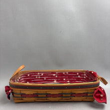 Load image into Gallery viewer, Longaberger 1993 Crisco Baking Basket Liner &amp; Protector American Patriotic Decor

