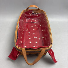 Load image into Gallery viewer, Longaberger 1993 Crisco Baking Basket Liner &amp; Protector American Patriotic Decor
