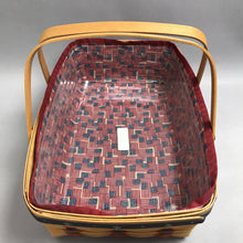 Load image into Gallery viewer, Longaberger 2004 Proudly American Medium Gathering Basket Protector &amp; Liner (4x17x12)

