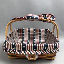 Load image into Gallery viewer, Longaberger 1998 All American Pie Basket, Protector Liner &amp; Bow (5x11x12)
