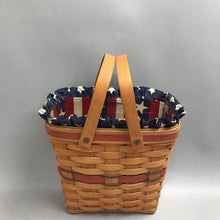 Load image into Gallery viewer, Longaberger 1991 American 2 Quart Basket Liner &amp; Protector (10x9x5)
