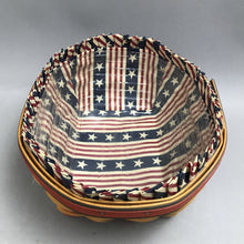 Load image into Gallery viewer, 1999 Longaberger All-American Collection Blue Ribbon Bread Basket (4x10x9)
