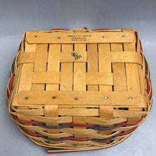 Load image into Gallery viewer, 1999 Longaberger All-American Collection Blue Ribbon Bread Basket (4x10x9)
