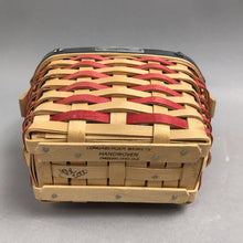 Load image into Gallery viewer, Vintage Longaberger Inaugural Basket, 2001 Hostess Appreciation Gift Red White Blue (4x6x4)
