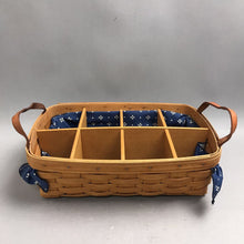 Load image into Gallery viewer, Vintage 1993 Longaberger Pantry Basket #12327 - (14X9X4.5) Leather Handles &amp; Liner
