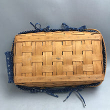 Load image into Gallery viewer, Longaberger 1992 Gathering Basket Double Handle Liner &amp; Protector (4x18x12)
