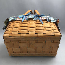 Load image into Gallery viewer, Longaberger KKW 1991 Double Handles Basket with Liner &amp; Protector (8x16x12)
