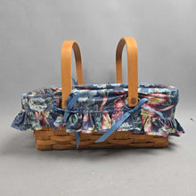 Load image into Gallery viewer, Longaberger Basket w/ Liner &amp; Protector (~6x15x10)
